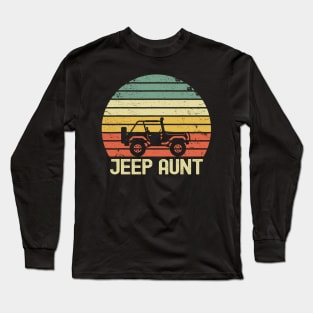 Jeep Aunt Vintage Jeep Long Sleeve T-Shirt